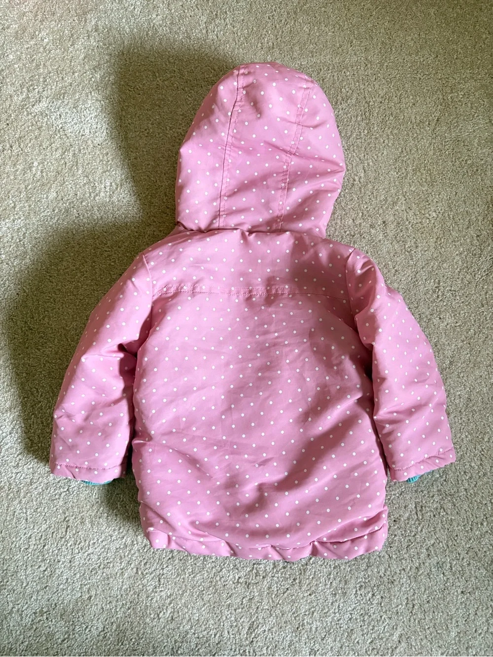 Mini Boden Baby Spotty Horses Shower-Proof Coat 12-18M